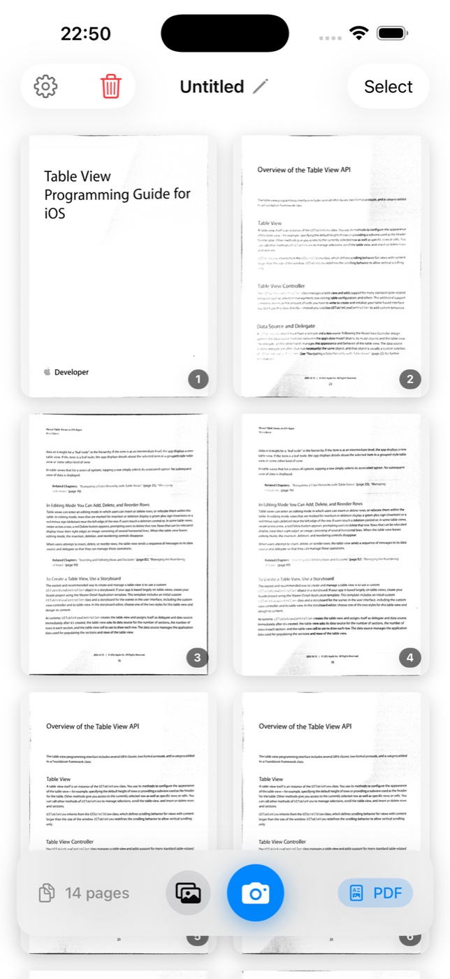 Pages